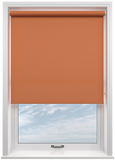 Trinity (Blackout), Deep Orange - Roller Blind